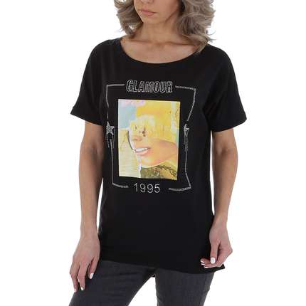 Damen T-Shirt von GLO STORY Gr. One Size - black