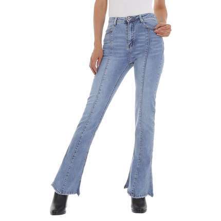 Damen Bootcut Jeans von Laulia - L.blue