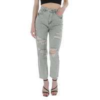 Damen High Waist Jeans von Laulia - L.green