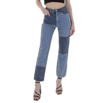 Damen High Waist Jeans von Laulia - blue