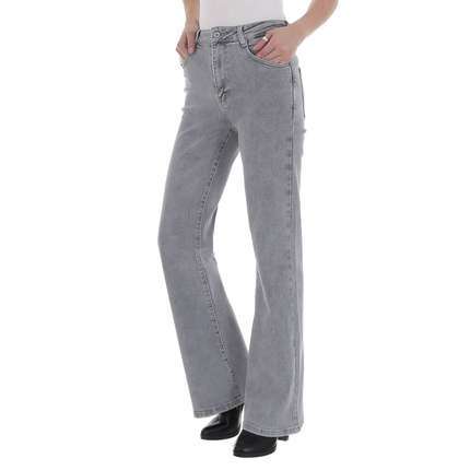 Damen Bootcut Jeans von Laulia - grey