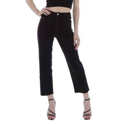 Damen High Waist Jeans von Laulia - black