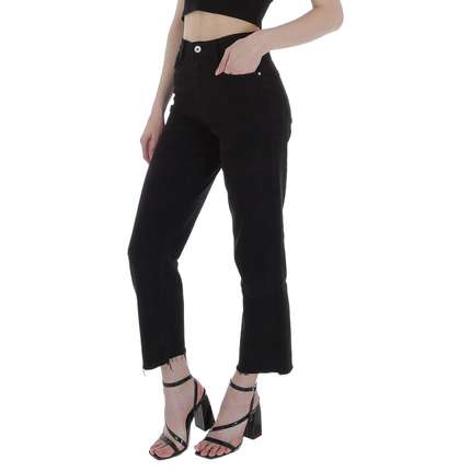 Damen High Waist Jeans von Laulia - black