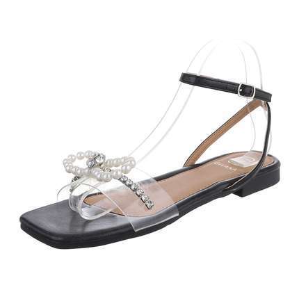 Damen Flache Sandalen - black