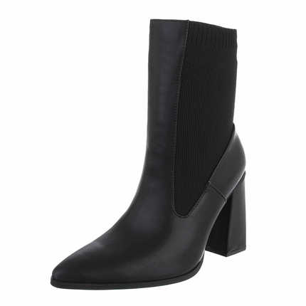 Damen High-Heel Stiefeletten - black