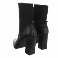 Damen High-Heel Stiefeletten - black