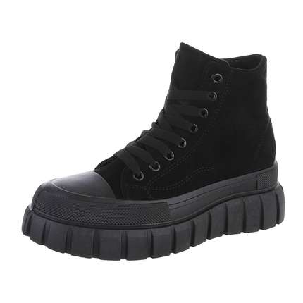 Damen Schnrstiefeletten - allblack