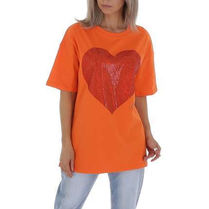 Damen T-Shirt Gr. One Size - orange