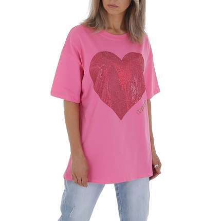 Damen T-Shirt Gr. One Size - pink