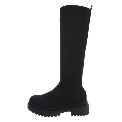 Damen Overknee-Stiefel - black Gr. 36