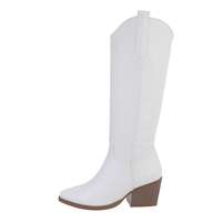 Damen Western- & Bikerboots - whitepu