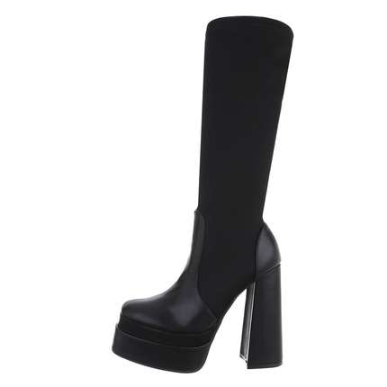 Damen High-Heel Stiefel - black Gr. 36