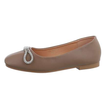 Damen Ballerinas - khaki Gr. 37