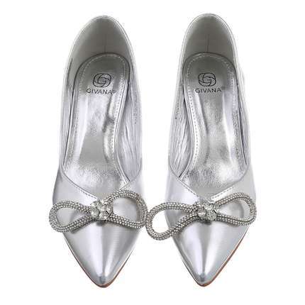 Damen High-Heel Pumps - silver