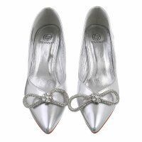 Damen High-Heel Pumps - silver