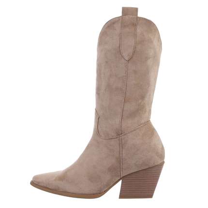 Damen Western- & Bikerboots - khakisuede