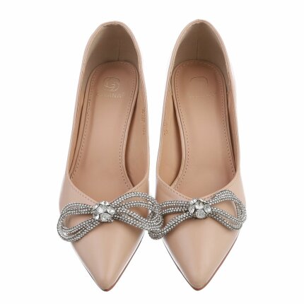 Damen High-Heel Pumps - beige