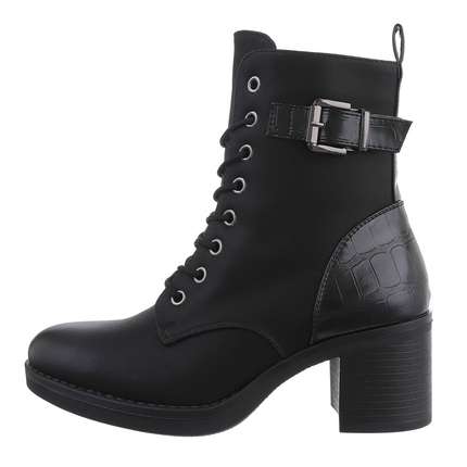 Damen High-Heel Stiefeletten - black