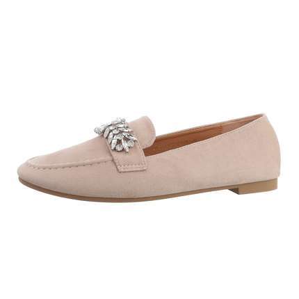 Damen Slipper - beige Gr. 36