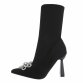 Damen High-Heel Stiefeletten - black