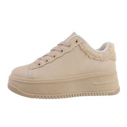Damen Low-Sneakers - beige Gr. 40