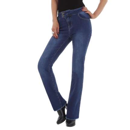 Damen High Waist Jeans von GALLOP - blue