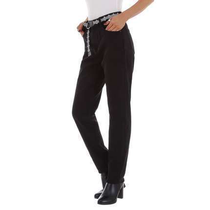 Damen High Waist Jeans von GALLOP - black