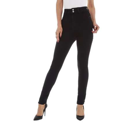 Damen High Waist Jeans von GALLOP Gr. 26  - black