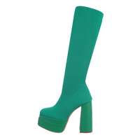 Damen High-Heel Stiefel - green