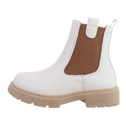 Damen Chelsea Boots - white Gr. 37