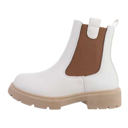 Damen Chelsea Boots - white Gr. 38