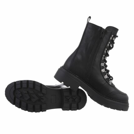 Damen Schnrstiefeletten - black