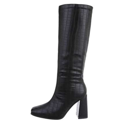 Damen High-Heel Stiefel - black Gr. 38