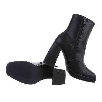 Damen High-Heel Stiefeletten - black