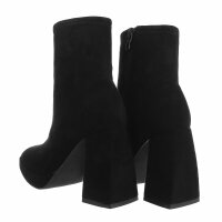 Damen High-Heel Stiefeletten - black