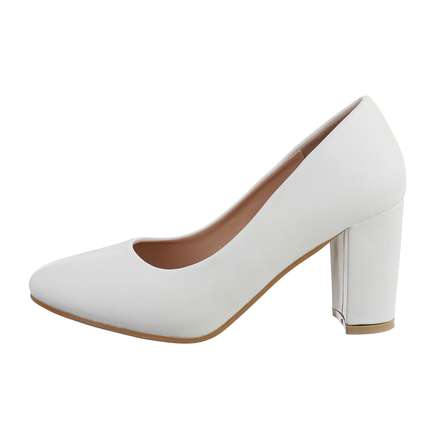 Damen High-Heel Pumps - white Gr. 38