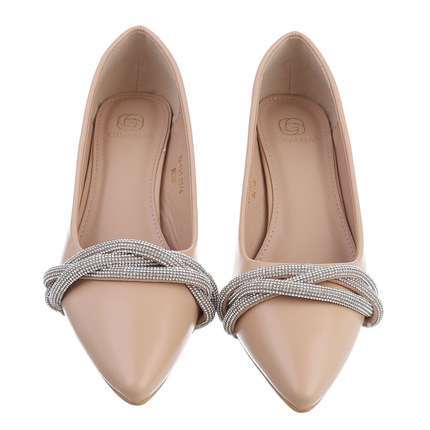 Damen High-Heel Pumps - beige