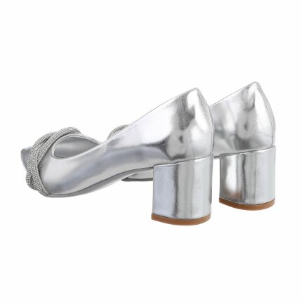 Damen High-Heel Pumps - silver