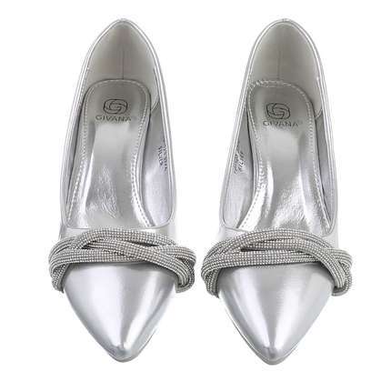 Damen High-Heel Pumps - silver