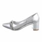 Damen High-Heel Pumps - silver Gr. 37