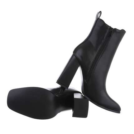 Damen High-Heel Stiefeletten - black