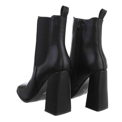 Damen High-Heel Stiefeletten - black