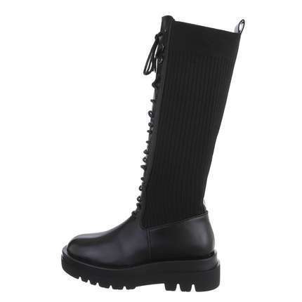 Damen Schnrstiefel - black