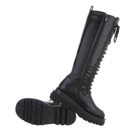 Damen Schnrstiefel - black