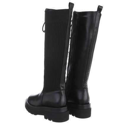 Damen Schnrstiefel - black