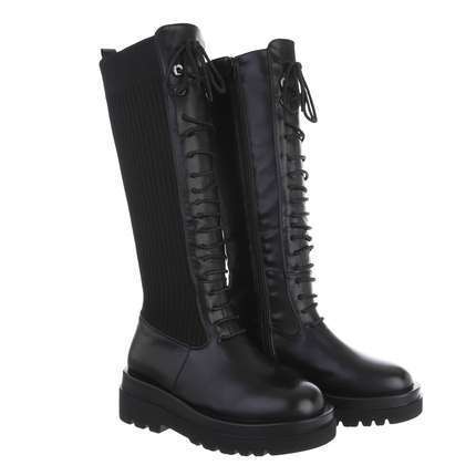 Damen Schnrstiefel - black