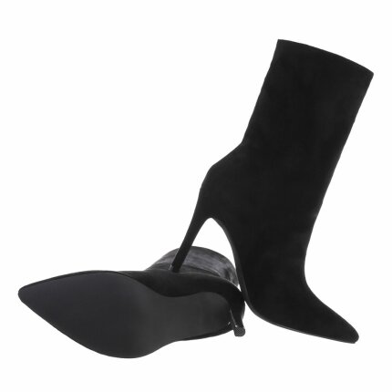 Damen High-Heel Stiefeletten - black