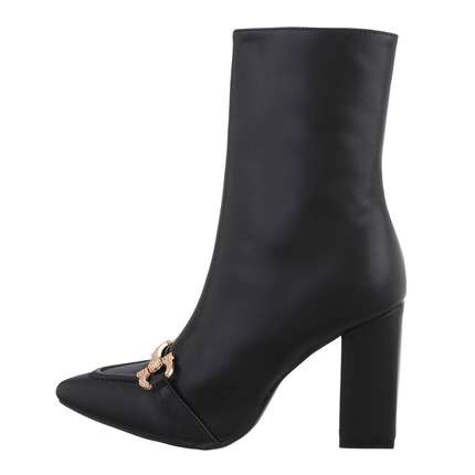 Damen High-Heel Stiefeletten - black Gr. 39