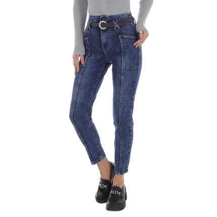 Damen High Waist Jeans von DENIM LIFE - blue