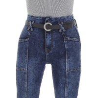 Damen High Waist Jeans von DENIM LIFE - blue